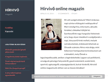 Tablet Screenshot of hidvero.hu